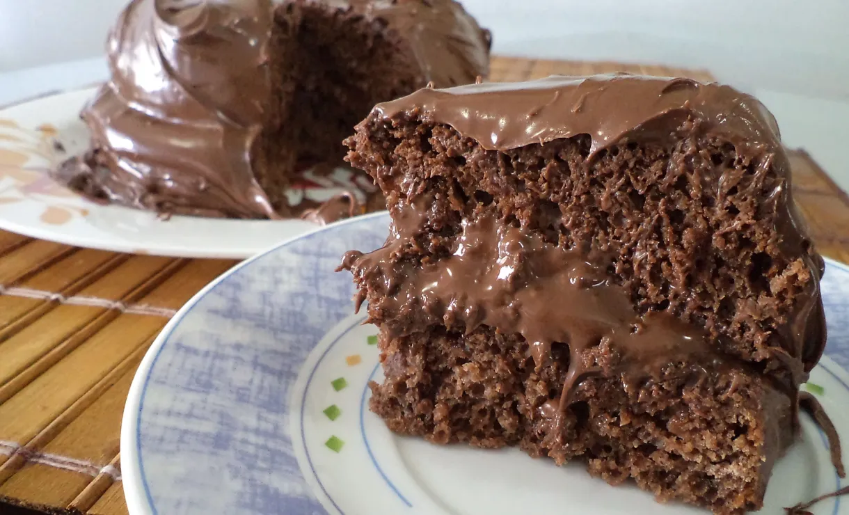 bolo de chocolate na batedeira