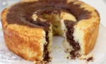 bolo mesclado de chocolate