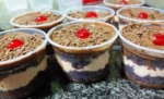 bolo no pote de chocolate