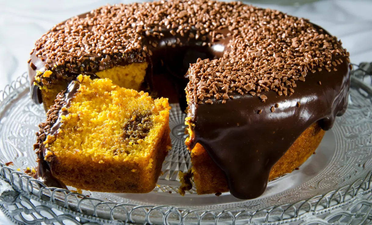 caldinha de chocolate para bolo de cenoura