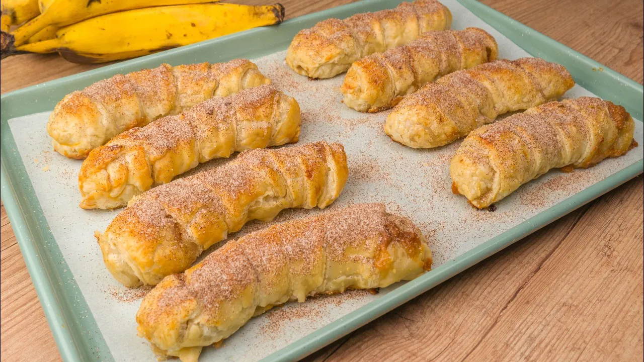 Banana com Massa Folhada e Doce de Leite: Delícia Estilo Banoffee para o Almoço de Dia dos Pais!