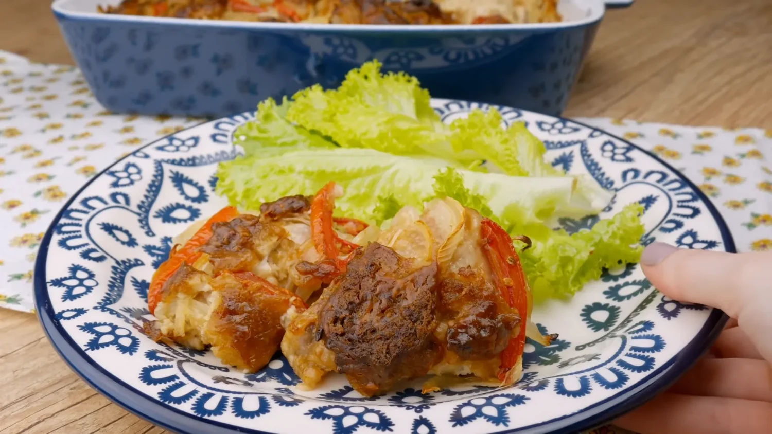 Frango Assado Suculento com Creme de Cebola