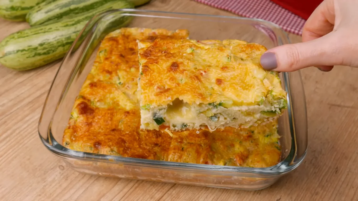Torta de abobrinha com tapioca