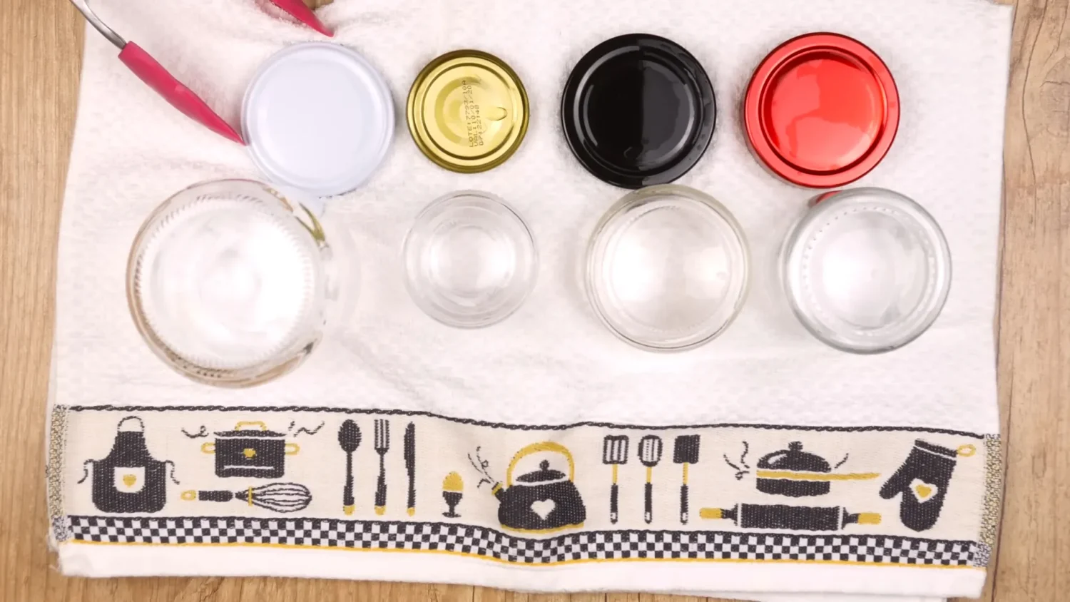 Ingredientes e Materiais Necessários para a Esterilização