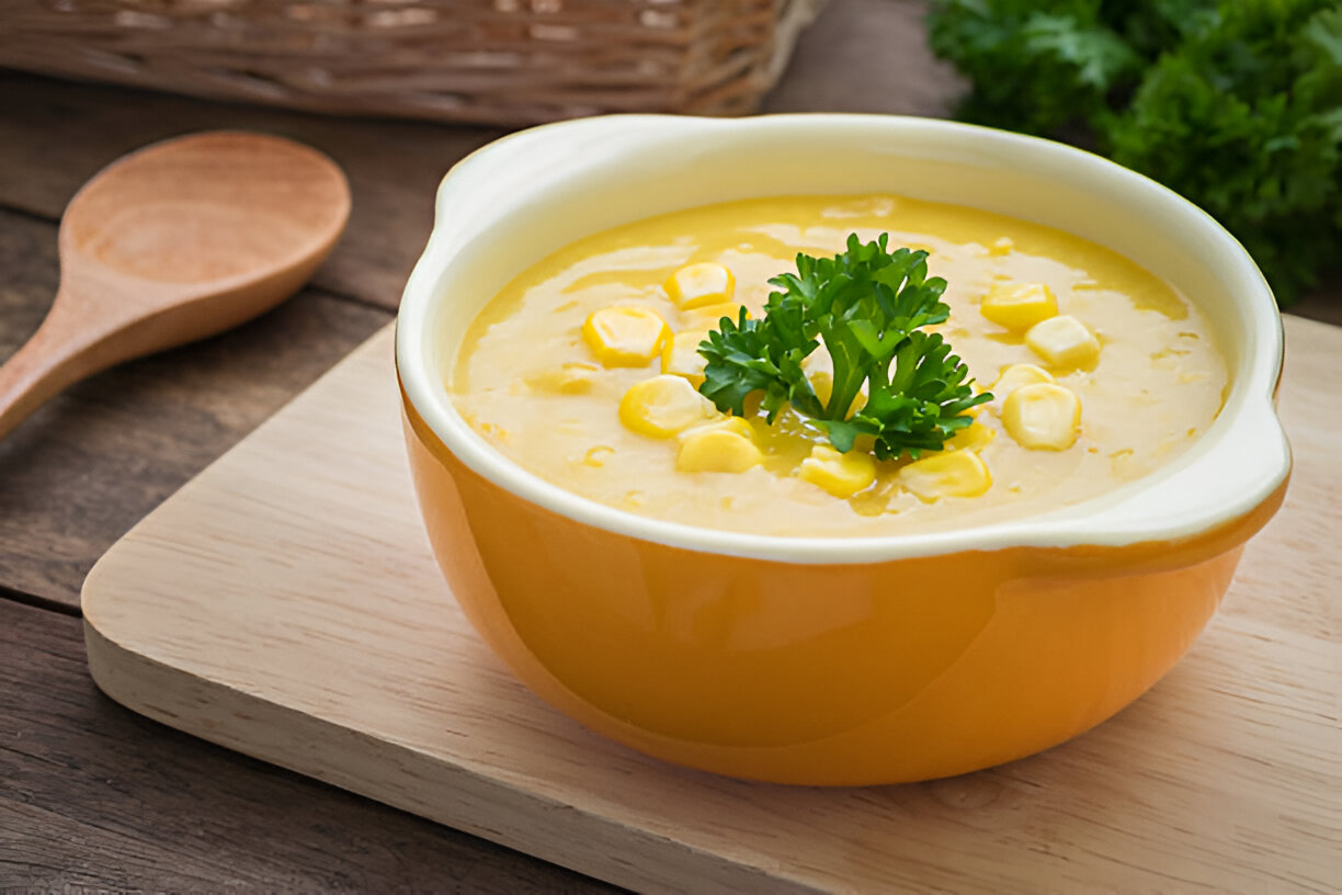 Creme de milho perfeito Com essa receita formidável do Canal Ana Zambrin, você aprenderá a preparar com facilidade e rapidez, esse creme de milho perfeito! Muito cremoso e saboroso, esse é um ótimo acompanhamento para carnes empanadas e arroz branco, uma excelente sugestão para seu almoço ou jantar! Não espere mais, faça ainda hoje e arrase! Como fazer creme de milho perfeito Para a receita de creme de milho perfeito, com um preparo simples, aqueça uma panela no fogo com manteiga e um fio de azeite. Quando derreter, acrescente a cebola e o alho picado, refogando até ficam douradinhos. Inclua a farinha de trigo ou amido, misture e apague o fogo. No liquidificador, ponha o refogado de alho e cebola, ⅔ de milho-verde, o leite, o sal e a pimenta-do-reino. Bata muito bem e coloque essa mistura na mesma panela que usou, deixando cozinhar, em fogo de médio a baixo. Finalize a receita seguindo o passo a passo. Sirva e aprecie essa delícia! Ingredientes da receita de creme de milho perfeito 2 latas de milho-verde em conserva escorrido 1 colher (café) de sal pimenta-do-reino (a gosto) 400ml de leite integral cheiro-verde picado (a gosto) 1 caixinha de creme de leite (200g) 4 dentes de alho picados noz-moscada (a gosto) um fio de azeite de oliva 1 cebola grande picada 1 colher (sopa) de farinha de trigo ou amido de milho 2 colheres (sopa) de manteiga Modo de preparo Leve uma panela ao fogo com 2 colheres (sopa) de manteiga e um fio de azeite de oliva. Assim que derreter, junte 1 cebola grande picada e 4 dentes de alho picados, mexendo e deixando refogar até ficarem transparentes e dourarem. Acrescente 1 colher (sopa) de farinha de trigo ou amido de milho, mexa um pouco e desligue o fogo. No copo do liquidificador, adicione o refogado de alho e cebola, um pouco mais da metade do milho-verde (⅔), 400ml de leite,1 colher (café) de sal e pimenta-do-reino a gosto. Em seguida, bata bem para homogenizar e volte essa mistura para a mesma panela, levando ao fogo de médio a baixo, mexendo e cozinhando. Junte o que restou do milho inteiro, coloque noz-moscada a gosto, prove e acerte o sal, se necessário, deixando cozinhar em fogo baixo, por cerca de 7 minutos, mexendo por vezes. Adicione 1 caixinha de creme de leite, mexa e finalize com cheiro-verde picado a gosto, tornando a mexer. Prontinho! Sirva e delicie-se com seu creme de milho perfeito, que acompanha muito bem uma carne empanada e arroz branco! Bom apetite!