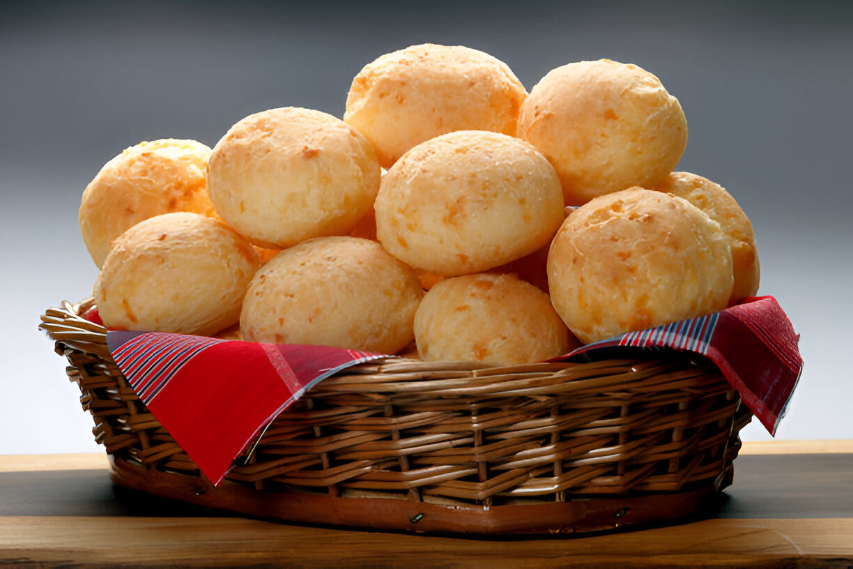 pão de queijo com três ingredientes