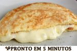 Nova Receita Pao de Queijo de Frigideira Recheado e o